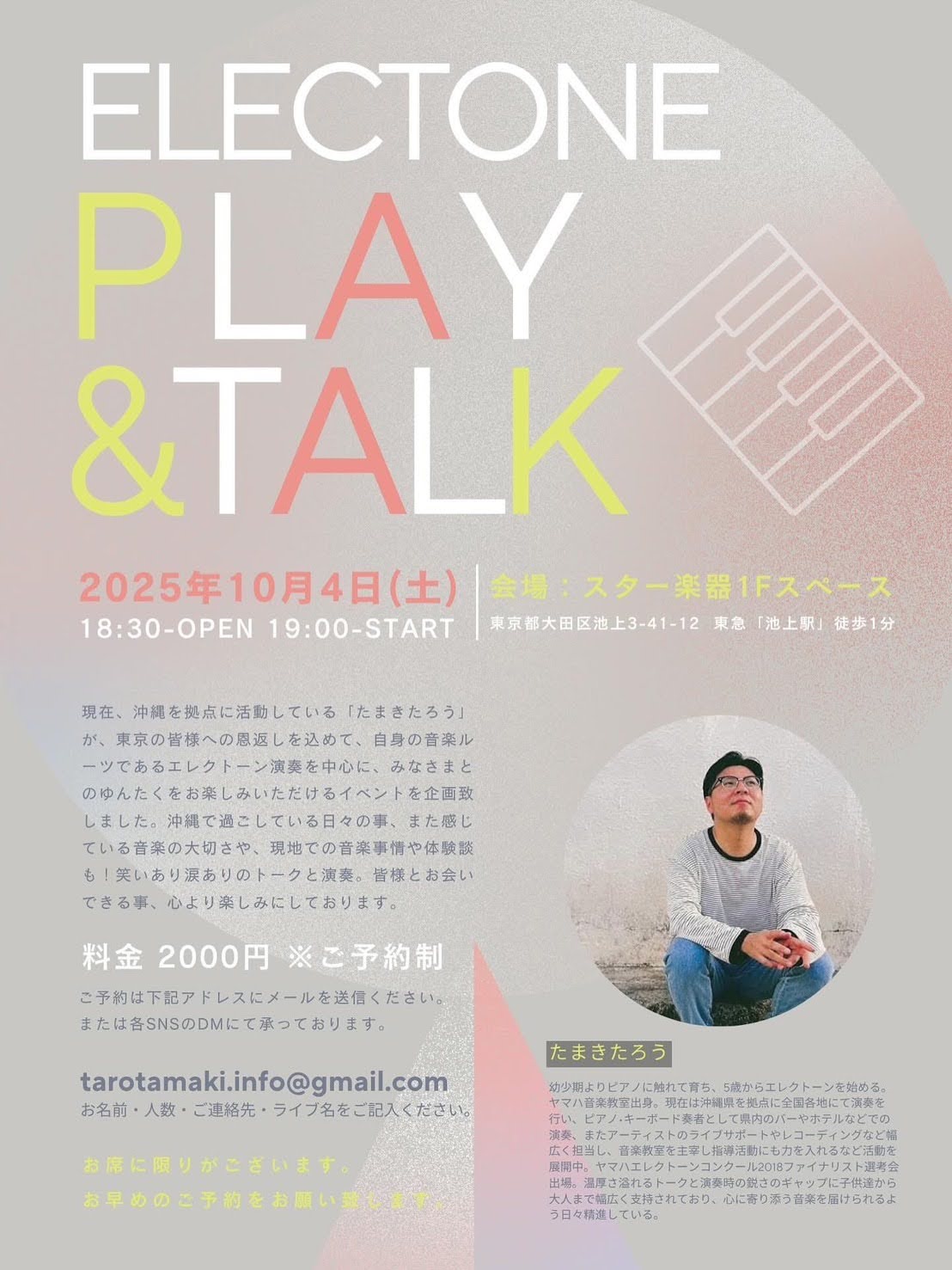 ���ޤ������� ELECTONE PLAY&TALK �Ѥˤ����ޤ���